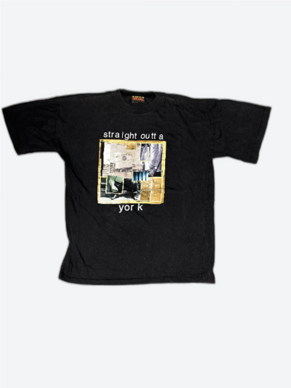 90s Vintage Brockum Straight Outta York Streetwear T-Shirt